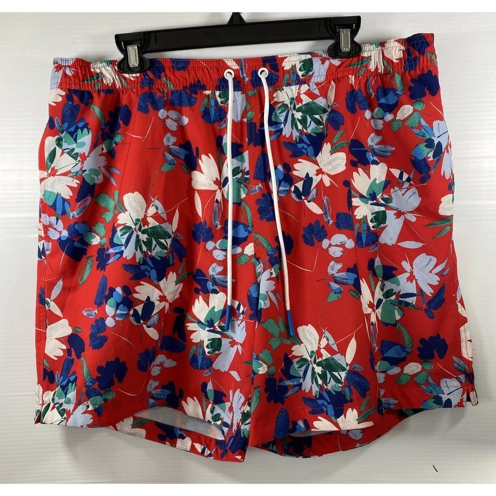 Bonobos Men’s Riviera Recycled Swim Trunks Shorts Rio Floral Printed Sz XL